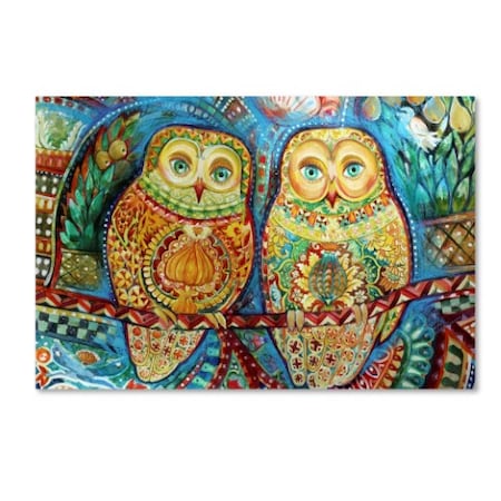 Oxana Ziaka 'Byzantine Owls' Canvas Art,22x32